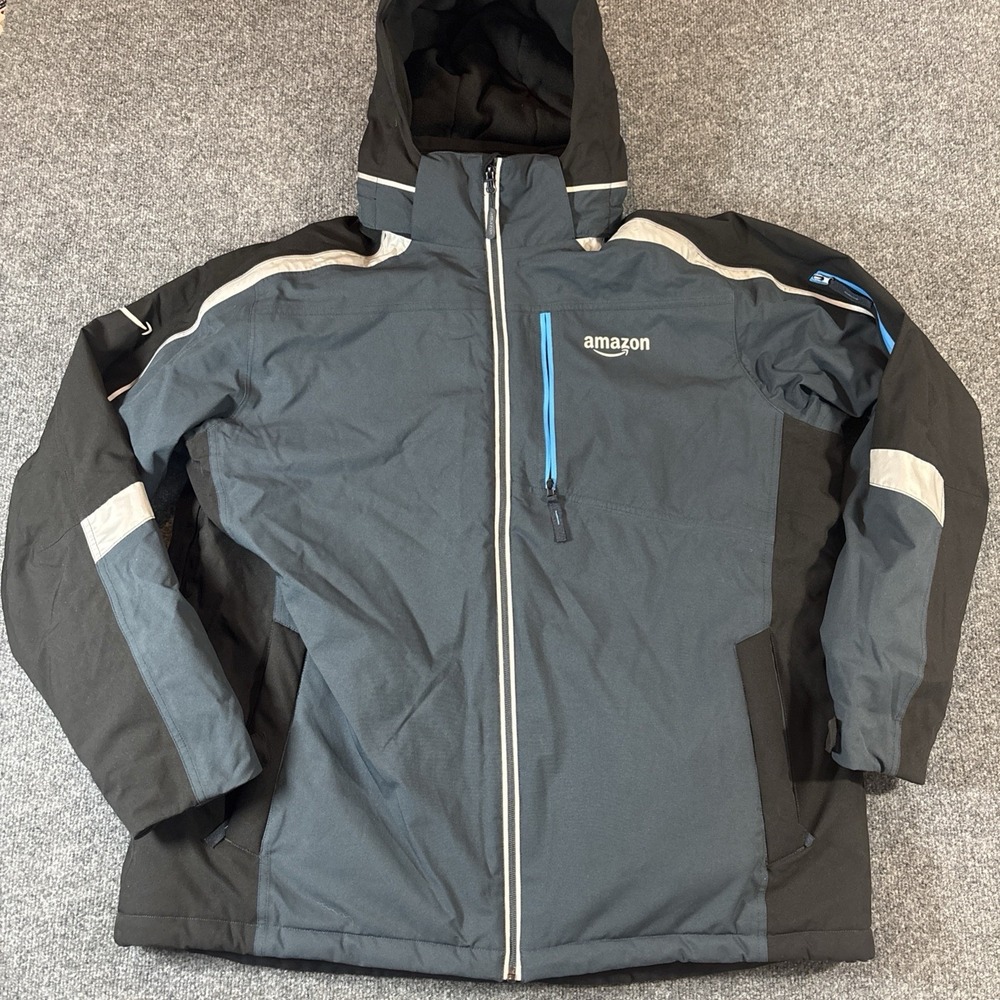 Amazon Prime Winter Jacket Parka 2XL Vented Removable Hood WARM INSULATED